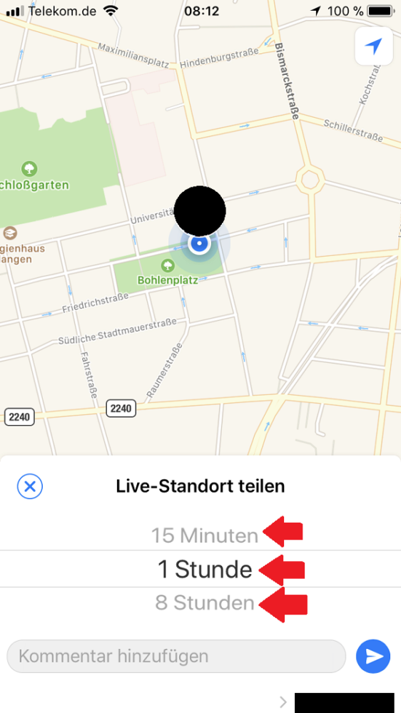 WhatsApp, WhatsApp Live, WhatsApp Live Standort