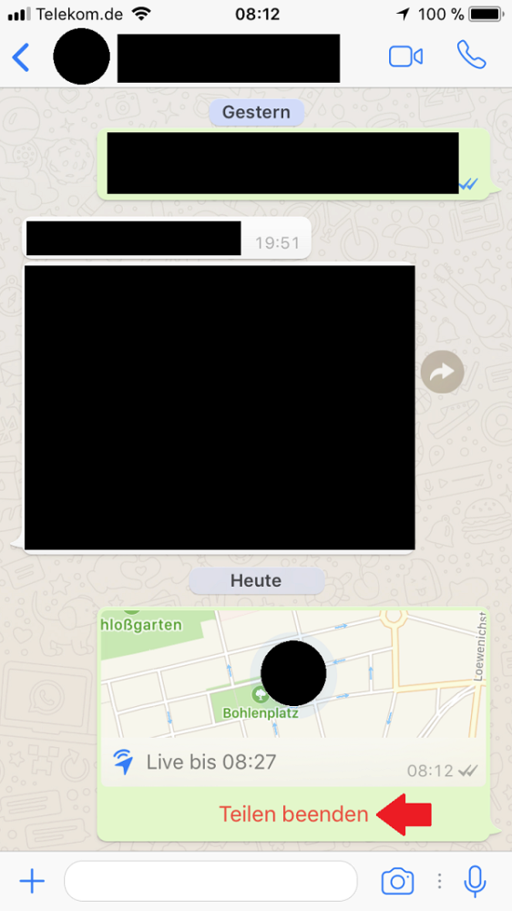 WhatsApp, WhatsApp Live, WhatsApp Live Standort