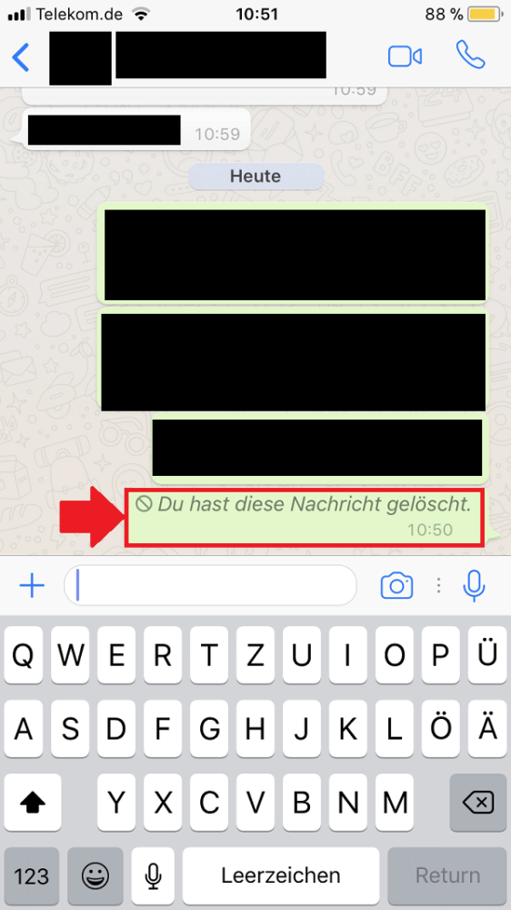 WhatsApp, WhatsApp Nachrichten löschen, WhatsApp-Nachrichten löschen