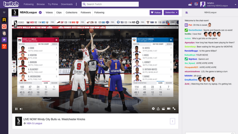 Twitch streamt NBA G League