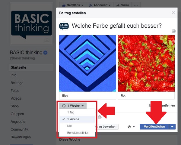 Facebook, Facebook-Umfrage, Umfrage