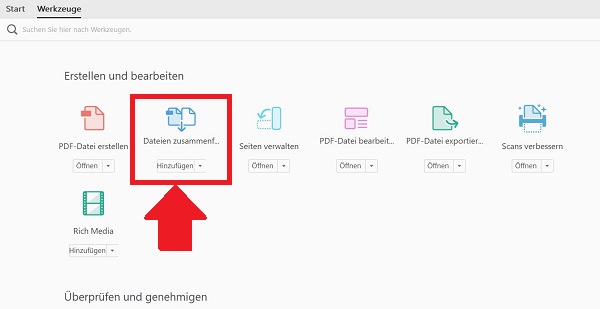 Adobe, PDF, Adobe Acrobat, Adobe Acrobat DC, PDF-Dateien zusammenfügen