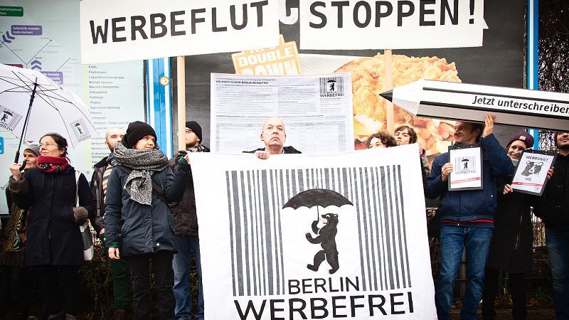 Berlin Werbefrei Demonstration