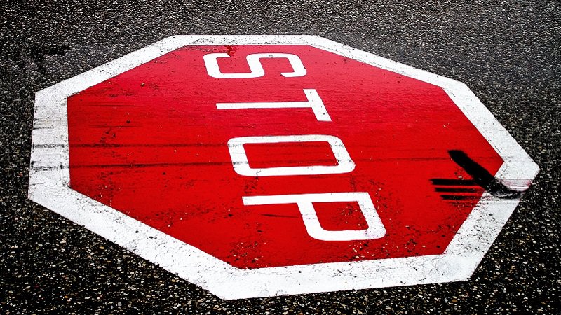 Stop, Stop-Schild, Verbot, Werbeverbote