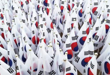 Südkorea, südkoreanische Flagge