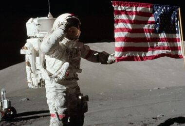 Astronaut Neil Armstrong Mondlandung