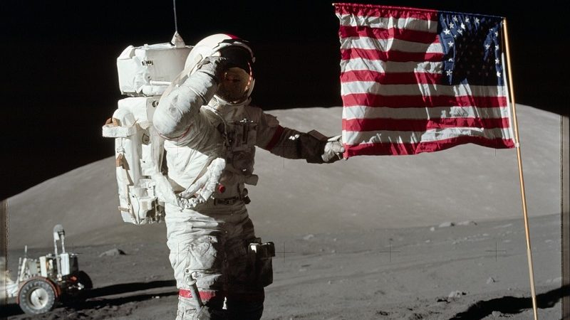 Astronaut Neil Armstrong Mondlandung