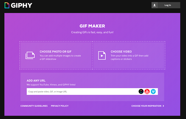 GIF Maker, Giphy