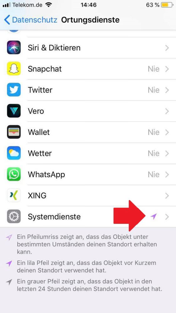 iPhone, Apple, Einstellungen, iPhone Standort deaktivieren