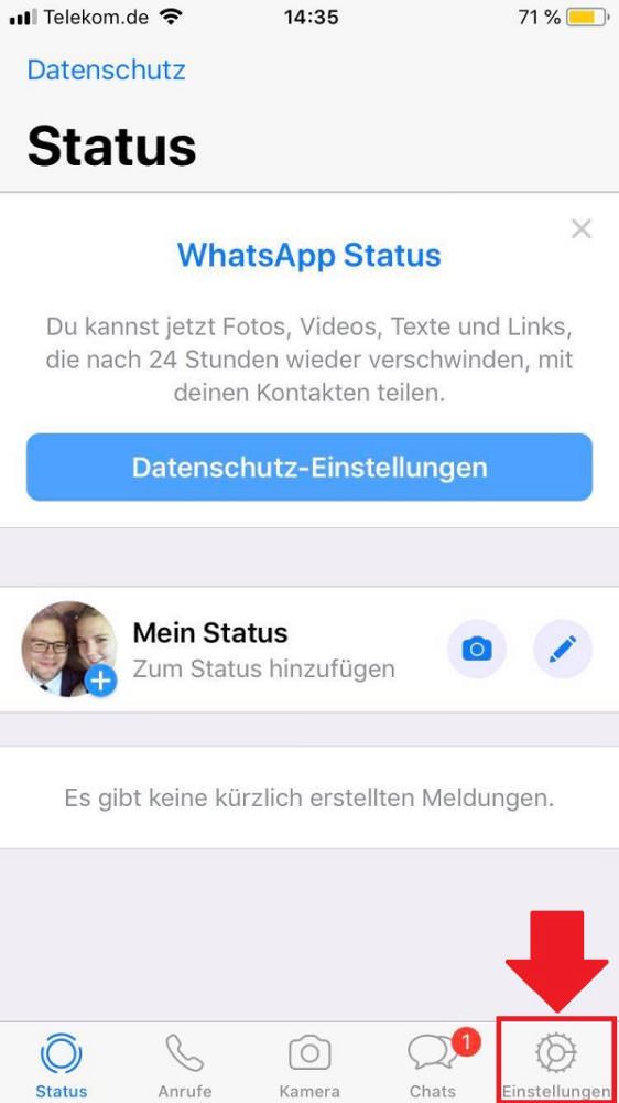 WhatsApp-Account löschen, WhatsApp