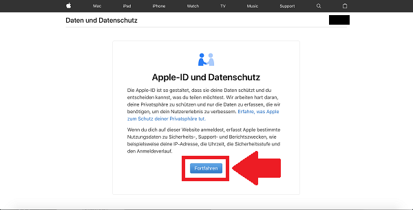 Apple-Daten herunterladen, DSGVO