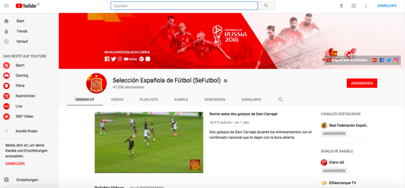 Spanien, WM, Fußball, Weltmeisterschaft, Fans, YouTube