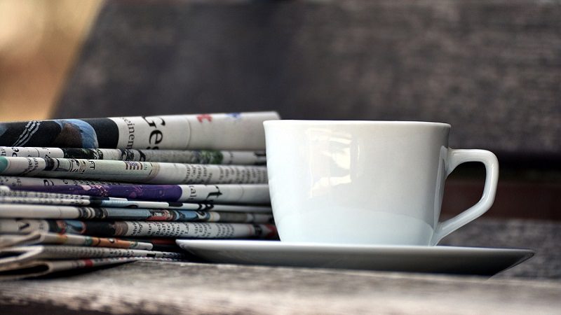 Kaffeetasse, Zeitung, Zeitschriften, Zeitungen, PR
