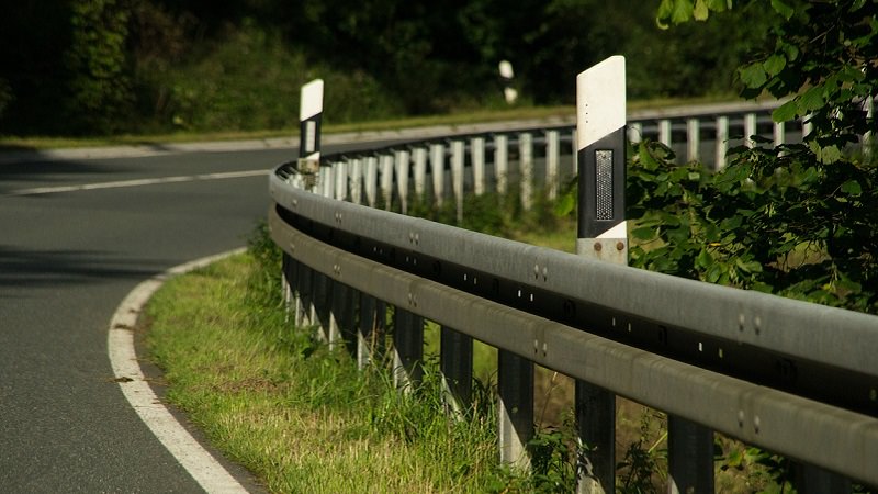 Leitplanke, Leitplanken, Straße, Warnbake