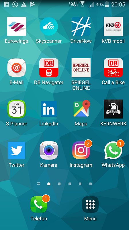 Homescreen Mobilitäts-Apps Meike Neitz