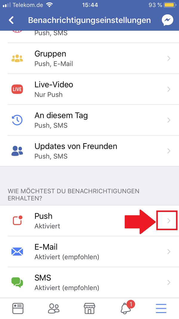 Facebook, Facebook Notifications, Facebook Benachrichtigungen