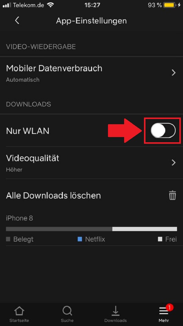 Netflix, Streaming, Netflix-App, Datenvolumen bei Netflix schonen, Datenverbrauch bei Netflix reduzieren