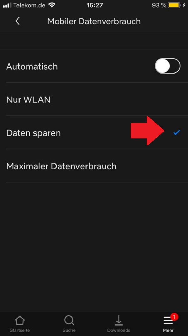 Netflix, Streaming, Netflix-App, Datenvolumen bei Netflix schonen, Datenverbrauch bei Netflix reduzieren