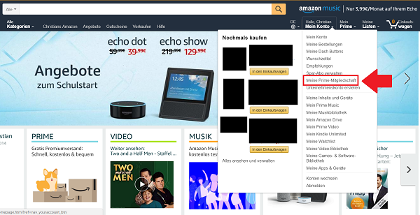 Amazon, Amazon Prime, Amazon Prime kündigen, Prime Abo kündigen