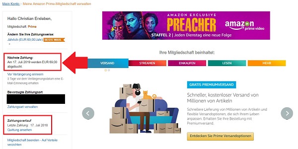 Amazon, Amazon Prime, Amazon Prime kündigen, Prime Abo kündigen