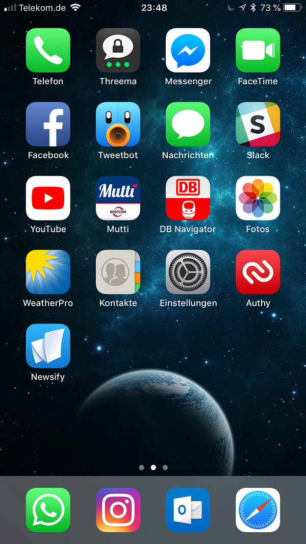 Homescreen, Dennis Hüggenberg, iPhone