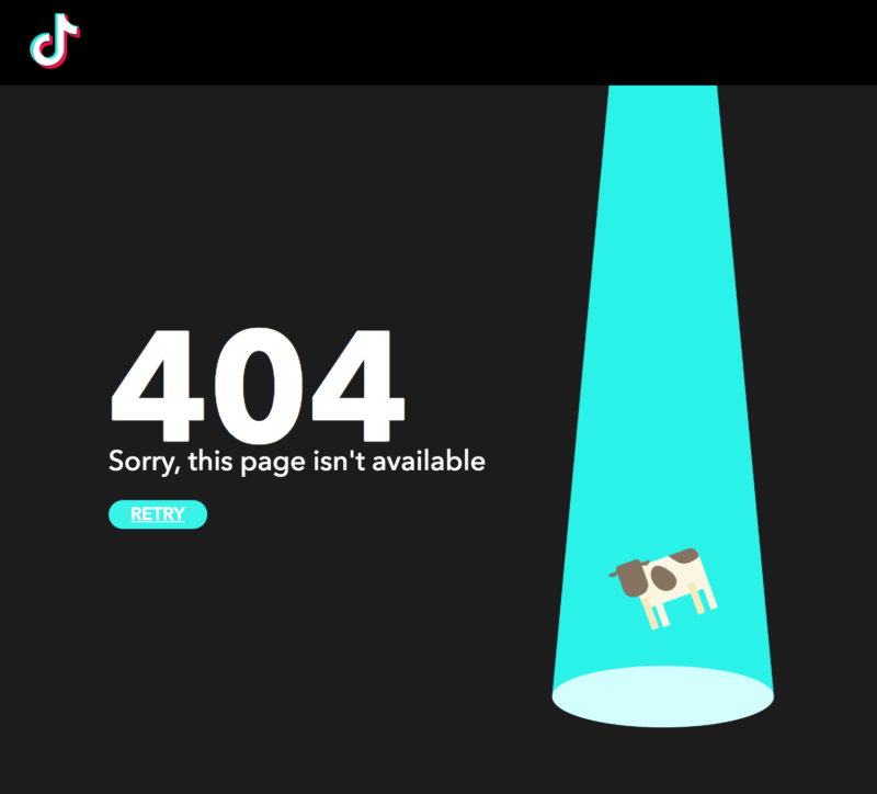 Wer die Website von Musical.ly aufruft, landet auf einer 404 Fehlerseite.