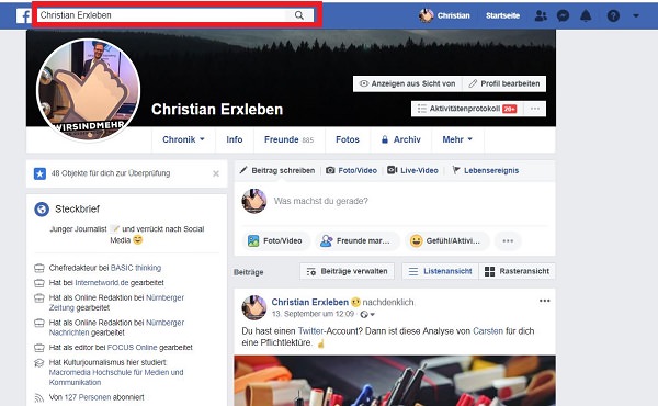 Facebook-Anzeige, Anzeige bei Facebook, Ersteller Facebook-Anzeige, Hintergrund Facebook-Anzeige