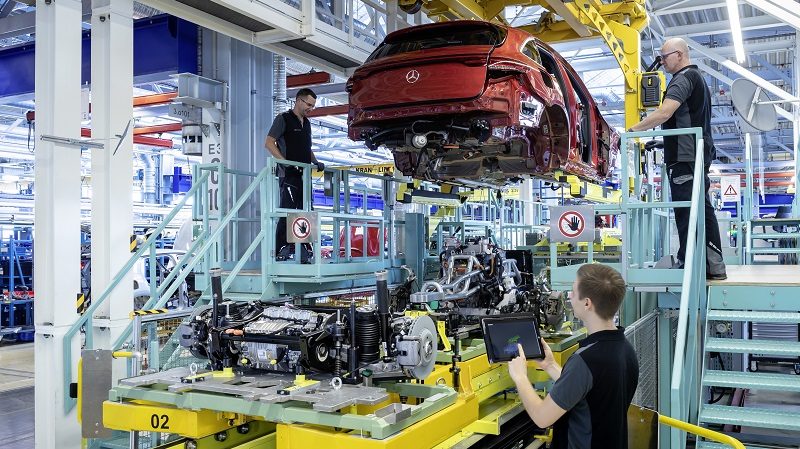 EQC Mercedes-Benz Produktionsstätte Sindelfingen