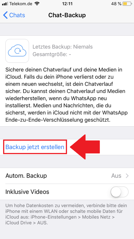 WhatsApp-Backup erstellen, WhatsApp, WhatsApp Backup erstellen, WhatsApp Backup anlegen