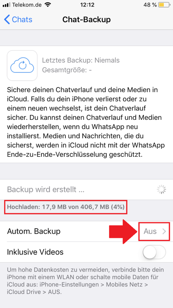 WhatsApp-Backup erstellen, WhatsApp, WhatsApp Backup erstellen, WhatsApp Backup anlegen