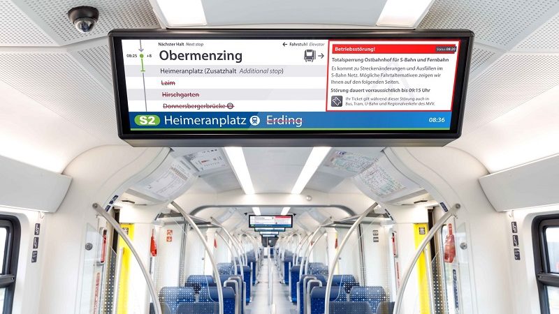 DB digitale Anzeige S-Bahn Berlin