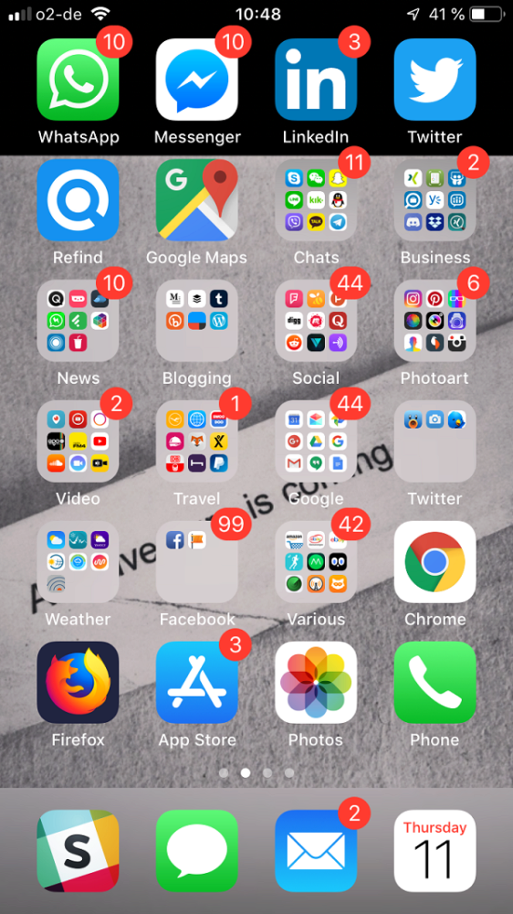 Johannes Lenz, Messenger People, Homescreen