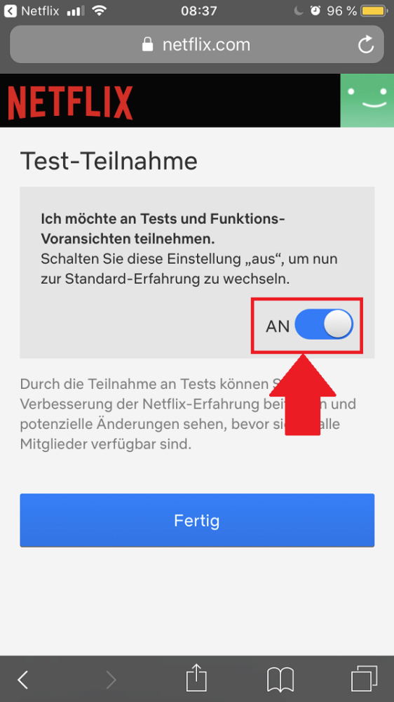 Netflix-Test, Netflix-Expertiment, Netflix Tests nicht teilnehmen