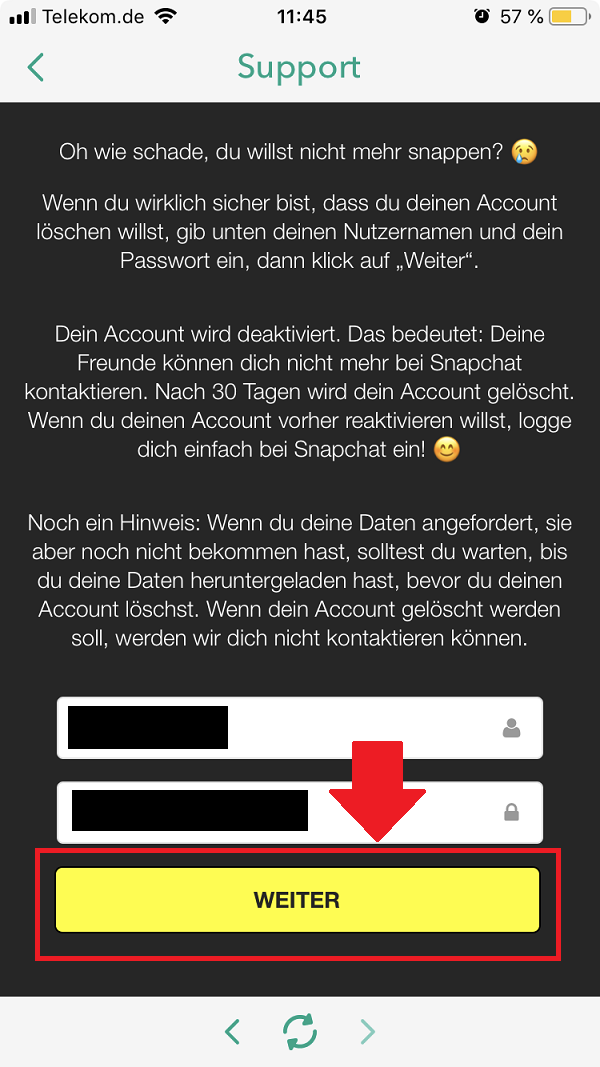 Snapchat löschen So entfernst du deinen Account für immer