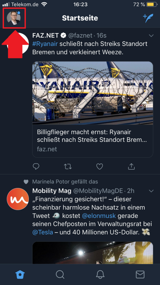 Twitter, Twitter-Feed, Chronologie, chronologischer Twitter-Feed, Twitter chronologisch