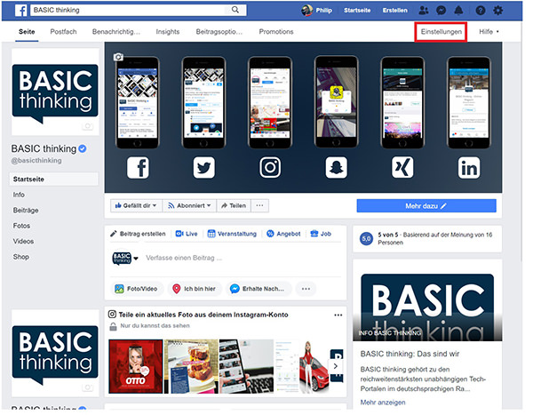 Facebook, Facebook-Verifizierung, blauer Haken bei Facebook
