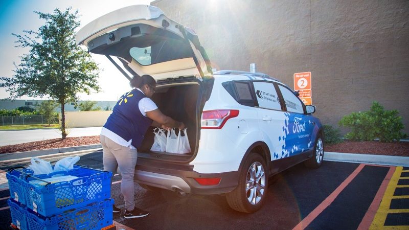 Walmart Postmates Ford autonomer Lieferdienst Warenlieferung