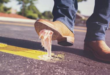 Kaugummi, Straße, Schuhe, Boots, Scheitern ist scheiße