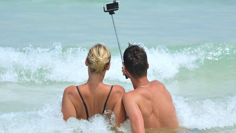 Selfie, Selfies, Meer, Strand, Foto, Porträt