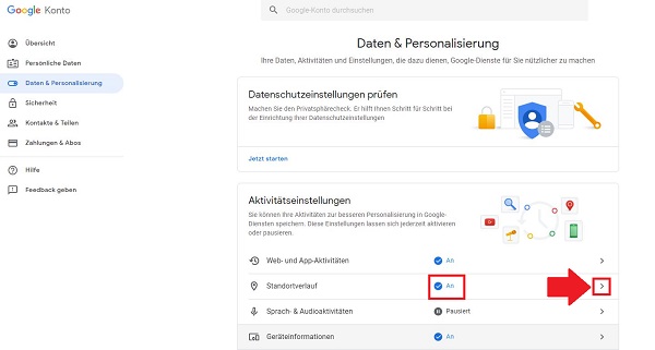 Google, Standortverlauf, Google Standortverlauf deaktivieren, Google Standortdaten löschen, Google Standort löschen