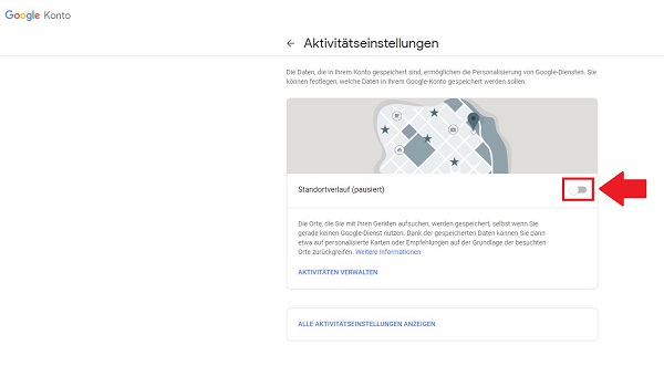 Google, Standortverlauf, Google Standortverlauf deaktivieren, Google Standortdaten löschen, Google Standort löschen