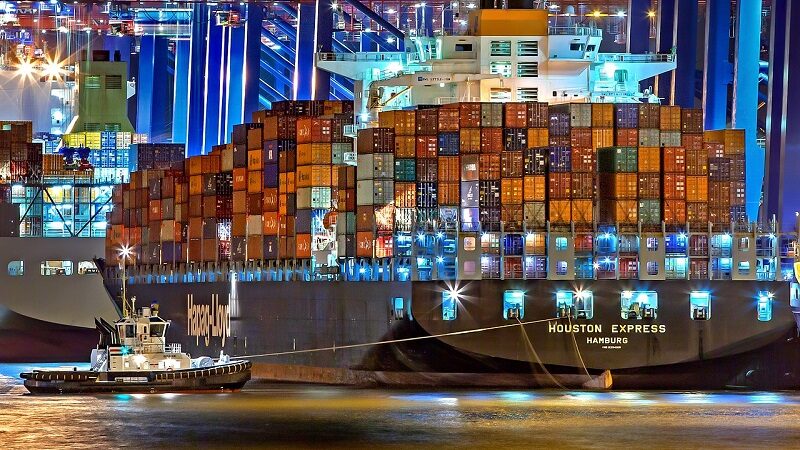 Hamburg Hafen Container Schiffe
