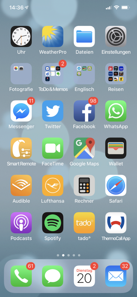 Wolfgang Bscheid, Mediacale, Agentur, Homescreen, iPhone, Apple