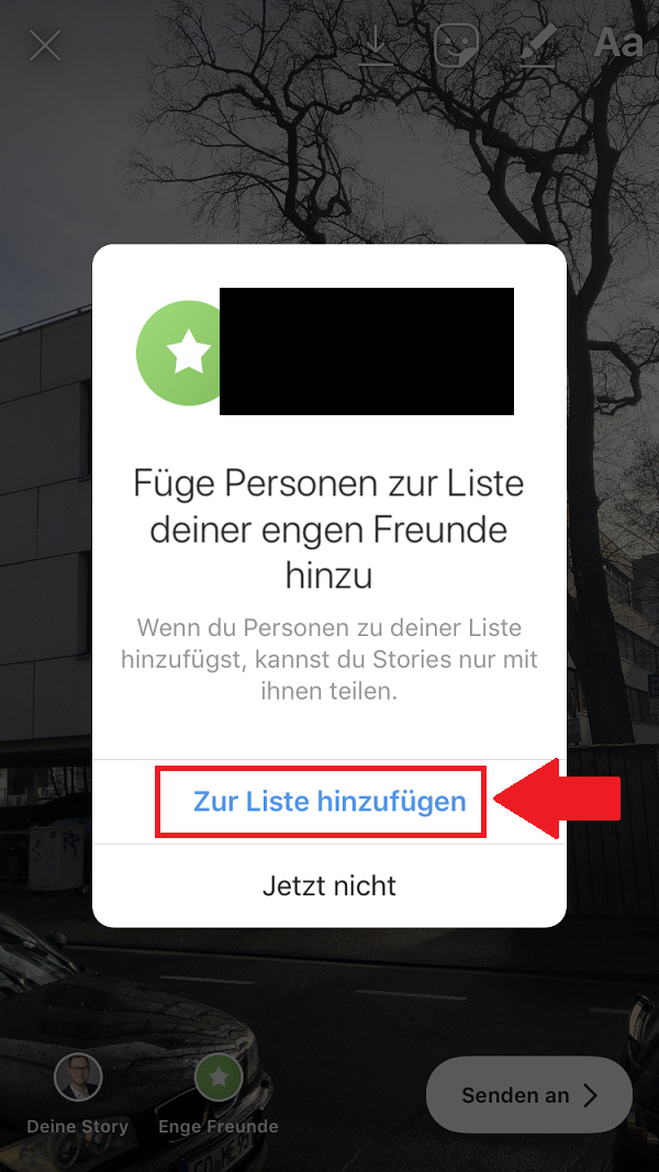 Enge Freunde So teilst du deine Stories mit deinen besten Freunden