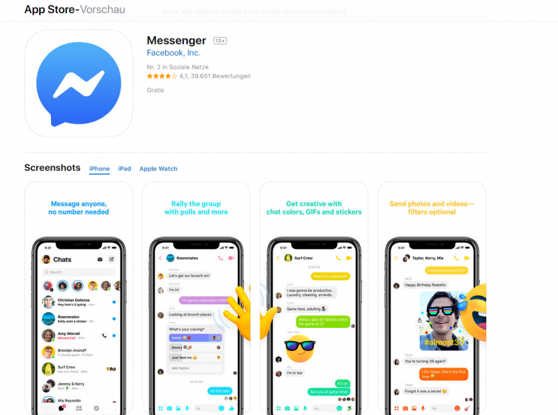 Facebook Messenger App Ios