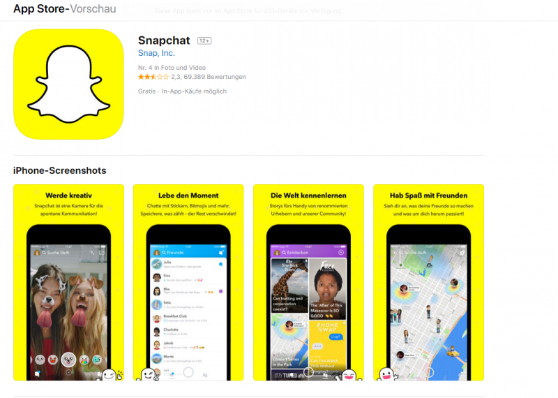 Snapchat App