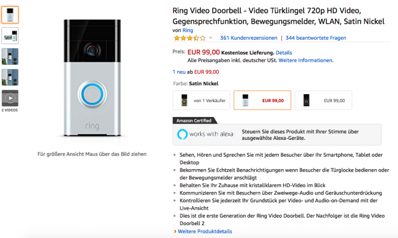 Ring Video Doorbell