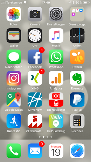 Gero Schmitt-Sausen, Homescreen, iPhone, Infranken.de