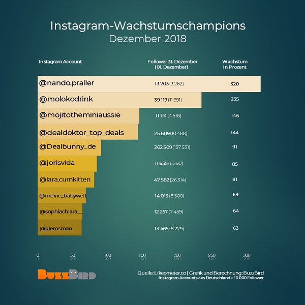 Instagrammer, Instagramer, deutsche Instagrammer, Instagram Champions, Instagram Newcomer