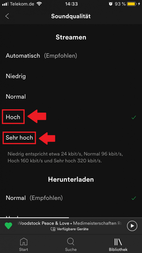 Spotify, Soundqualität bei Spotify, Spotify Sound, Spotify-Soundqualität